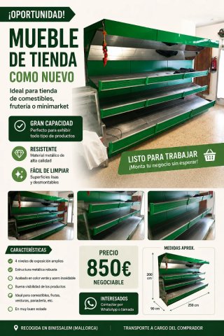 Mueble Tienda Comestibles/Frutería