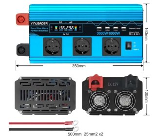 Inversor Yinleader 3000W Onda Pura