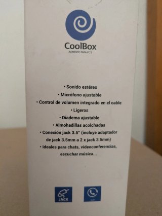 Cascos CoolBox CoolCHAT 3.5 con micrófono
