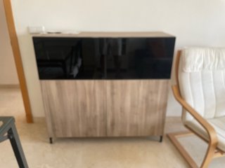 Aparador IKEA Besta Madera y Cristal