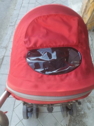 Silla de paseo Chicco roja y gris