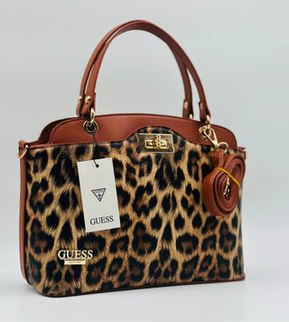 Bolso Guess Animal Print Marrón