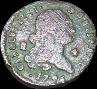 Moneda 4 Maravedís Carlos IV 1794