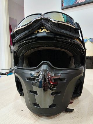 CASCO MOTO - Shark Drak Vinta Gold Chrometech