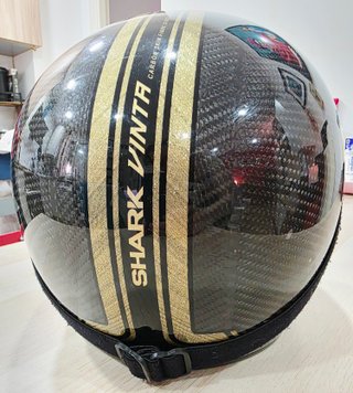CASCO MOTO - Shark Drak Vinta Gold Chrometech