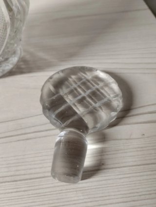 Licorera Antigua Cristal Tallado Art Déco