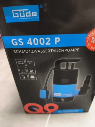 Bomba de agua sucia Güde GS 4002 P