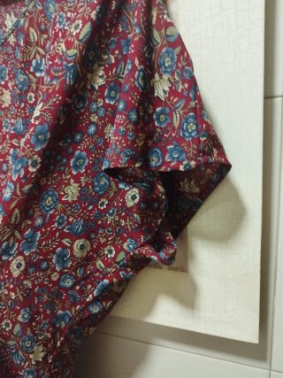 Vestido de seda estampado