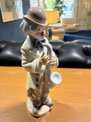Figura Lladró payaso saxofonista