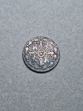 Moneda 2 Maravedís Fernando VII 1833
