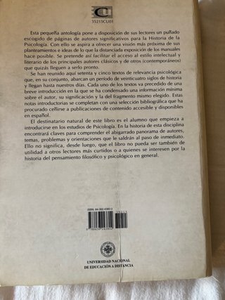 Lecturas de historia de la psicología