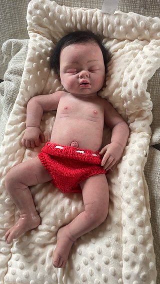 Bebé Reborn Silicona Blanda Pintado a Mano