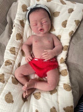 Bebé Reborn Silicona Blanda Pintado a Mano