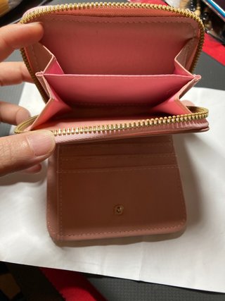 Cartera rosa acolchada 12x11cm