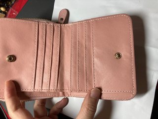 Cartera rosa acolchada 12x11cm