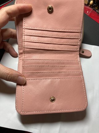 Cartera rosa acolchada 12x11cm