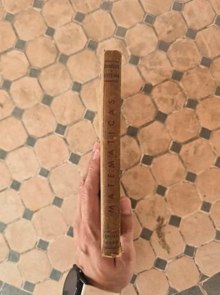 Libro antiguo Matemáticas 7º Bachillerato – 1945