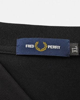 Polo Fred Perry Rayas Amarillas Negro Talla XL