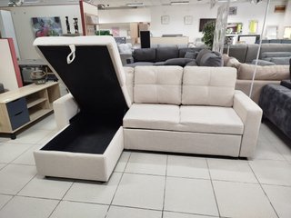 Chaise Longue/Cama-Tela:Beige,Terciop.:Gris/Negro