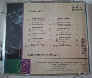 CD Cuba Piano - Luiz de Moura Castro