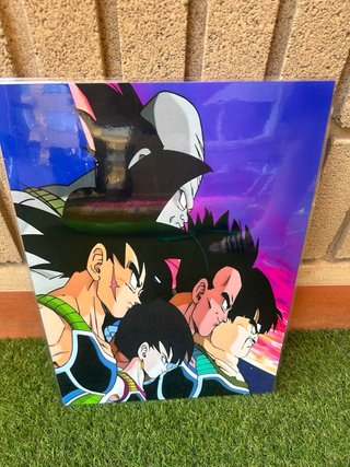 Lámina Dragon Ball Z escuadron de Bardock A3