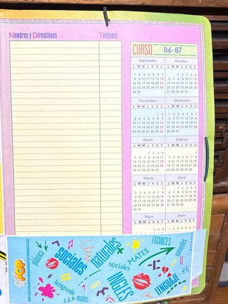 Superpop carpeta año 86-87