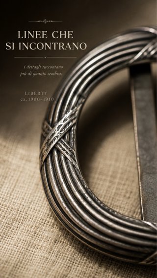 Fibbia cintura Liberty antica 1900-1910