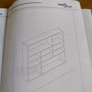 Mensola libreria scaffale da muro VidaXL