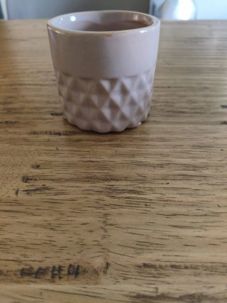 Coprivaso in ceramica tortora