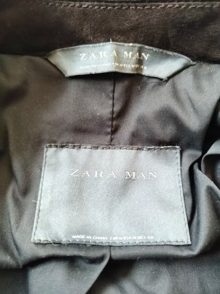 Chaqueta Zara Ante Flecos Marrón