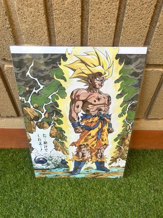 Lámina Goku Super Saiyan Vs Freezer A3