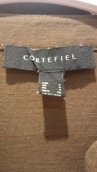 Blusa Esprit verde caqui talla L