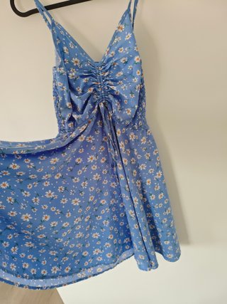Vestido Shein floral azul talla S