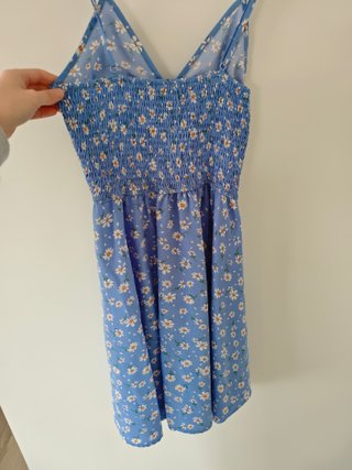 Vestido Shein floral azul talla S