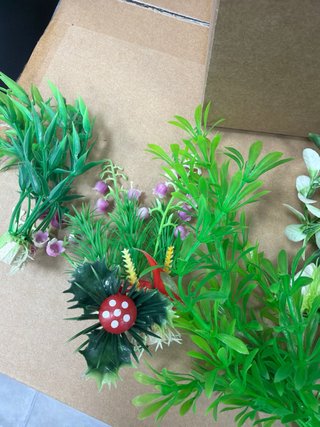 Plantas de plástico para acuario