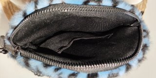 Bolso redondo terciopelo