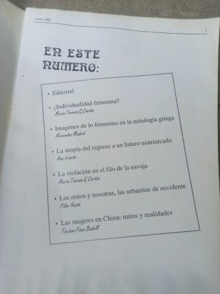 Mujeres Revista del frente feminista de Zaragoza M
