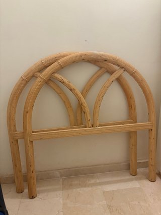 2 Cabeceros de ratán para cama de 90cm