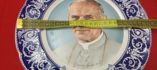 Plato decorativo Papa Juan Pablo II