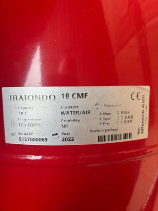 Vaso de expansión IRAMONDO 18 L