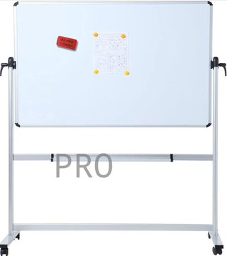 Pizarra blanca grande móvil magnética - Vizpro