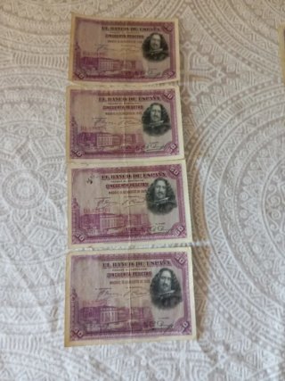 Billetes Pesetas 50, 100, 1000 - Colección