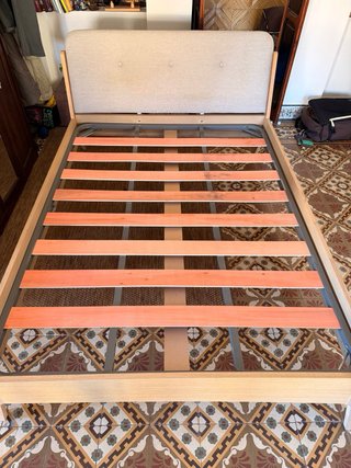 Cama Maisons du Monde Beige y Madera