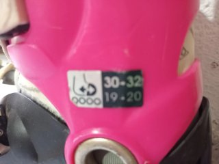 Patines Oxelo rosas y negros talla 30-32