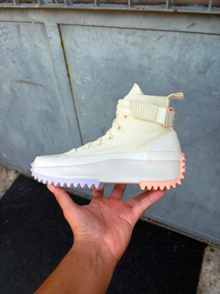 Converse Run Star Hike Hi Beige/Rosa