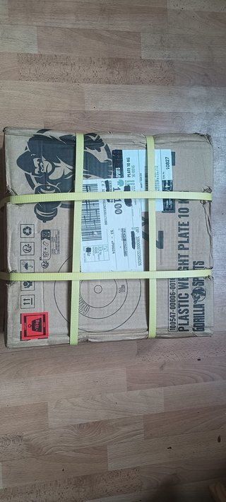 2 Discos Pesas Plástico 10kg Nuevos