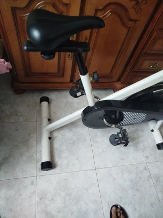 Bicicleta Estática Blanca