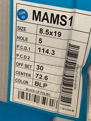 2x llantas MAM A7 8.5x19 5x114.3 black GERMANY