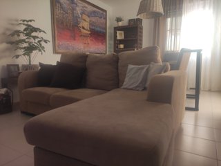 Sofá Chaiselongue 3 Plazas Beige