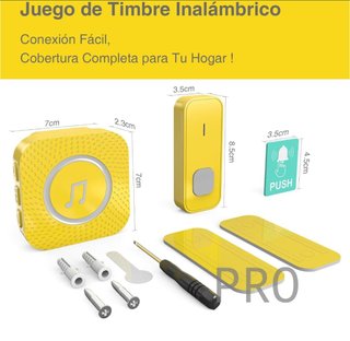 Timbre Inalámbrico Exterior Interior Impermeable